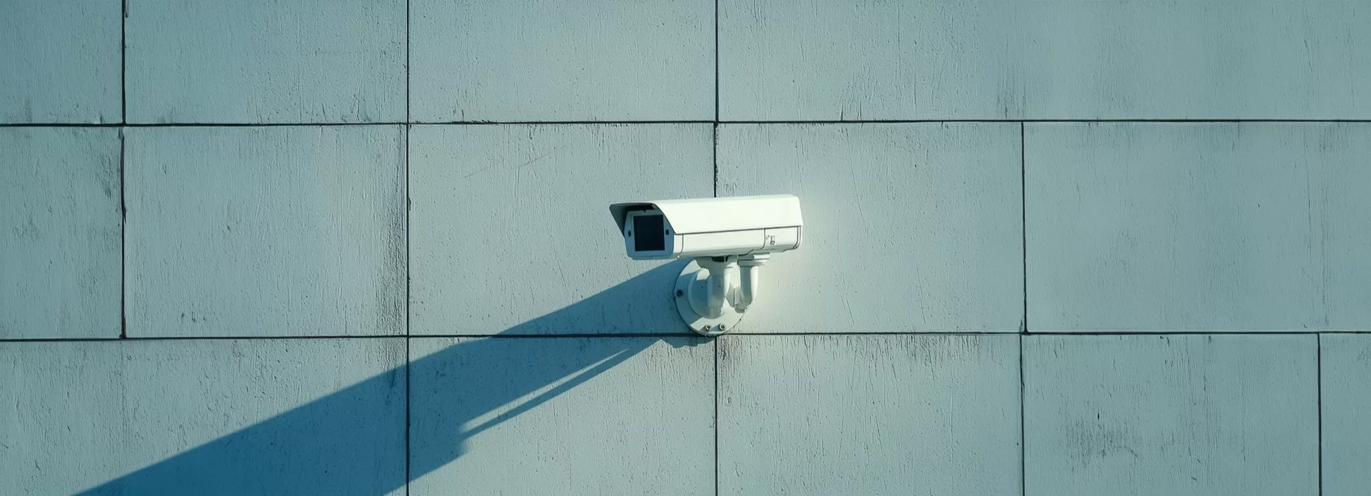 Surveillance camera monitoring an industrial and public space