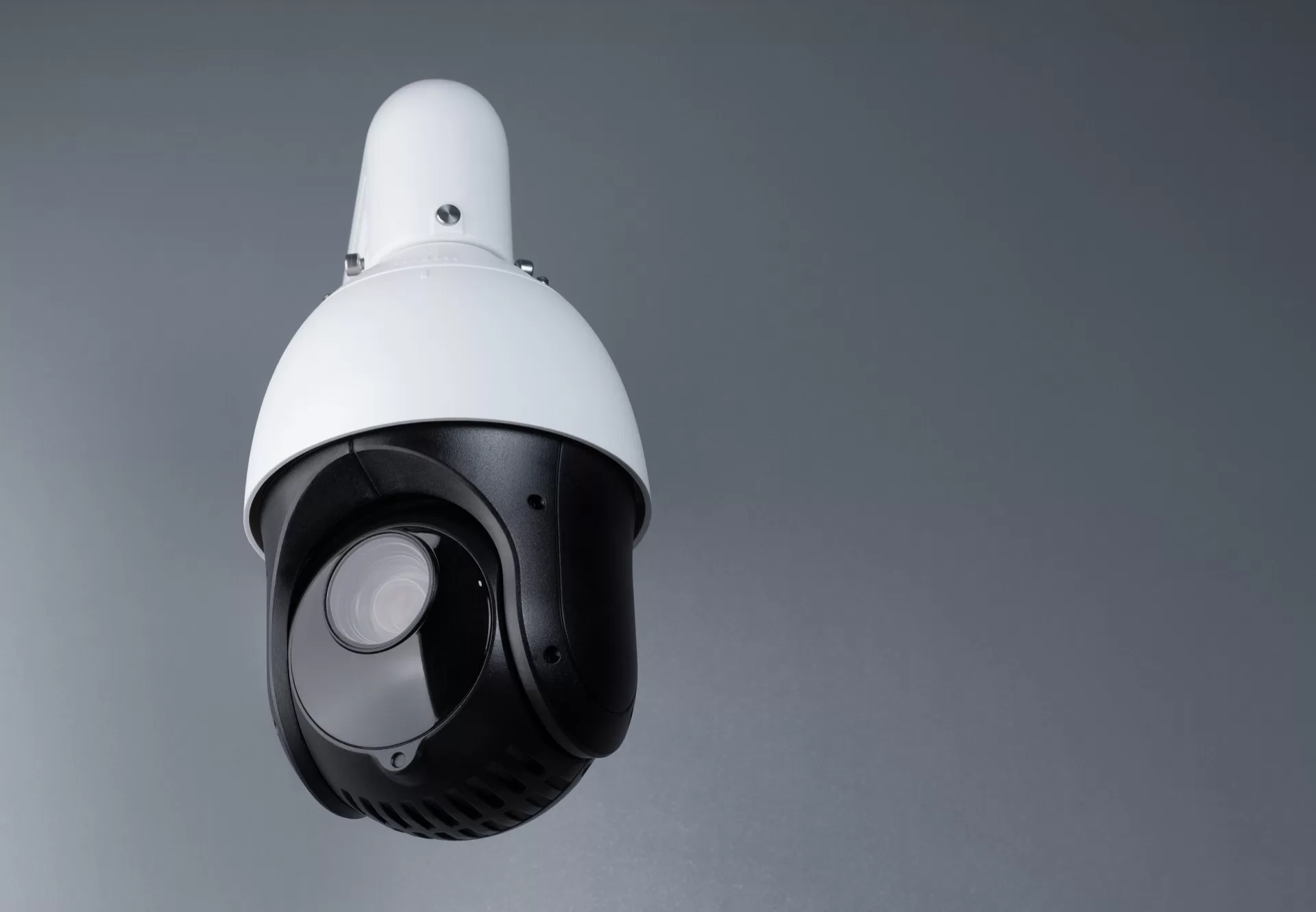 surveillance cctv camera video security with space on blue background. cctv camera banner. CCTV security camera system — what a surveillance system costs in Egypt