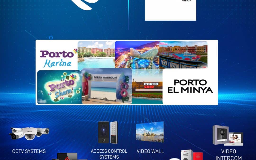 Amer Group Porto security solutions Egypt | smart surveillance Egypt | CCTV for real estate projects | access control Egypt | Speed4Trading Porto projects security | integrated building security Egypt