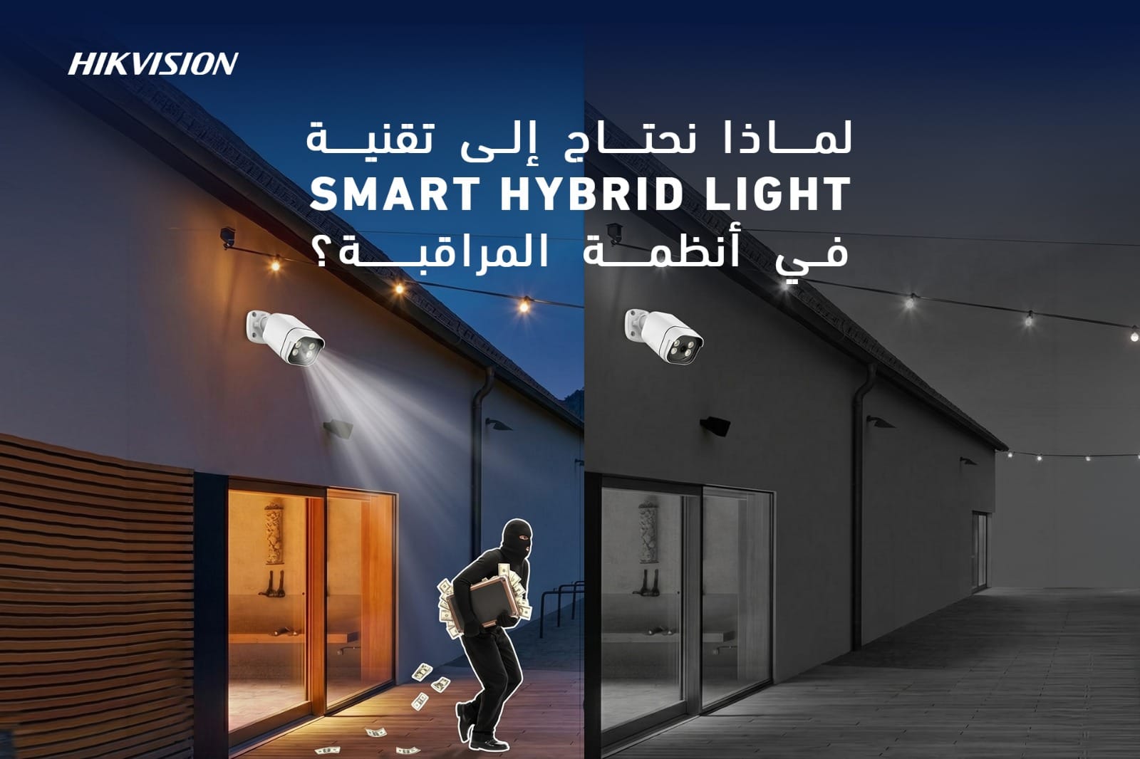 تقنية Smart Hybrid Light في أنظمة المراقبة